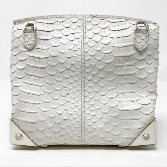 Alexander Wang | Marion Leather Crossbody Bag White Embossed - Picture 5 of 16